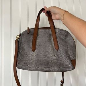 Fossil Purse- leather and brass accents